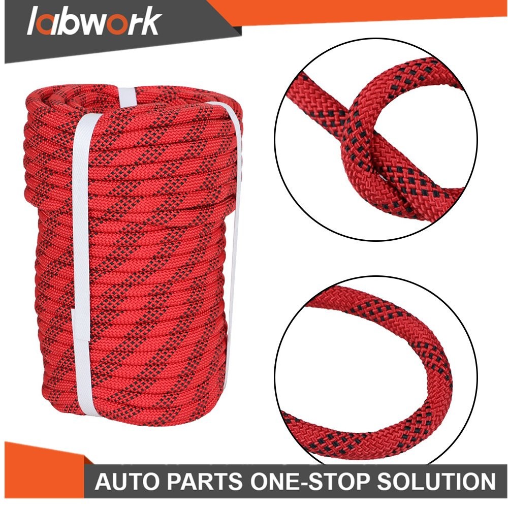 Labwork 3/8" × 100' High Strong Braid Polyester Rope Arborist Tree Rope