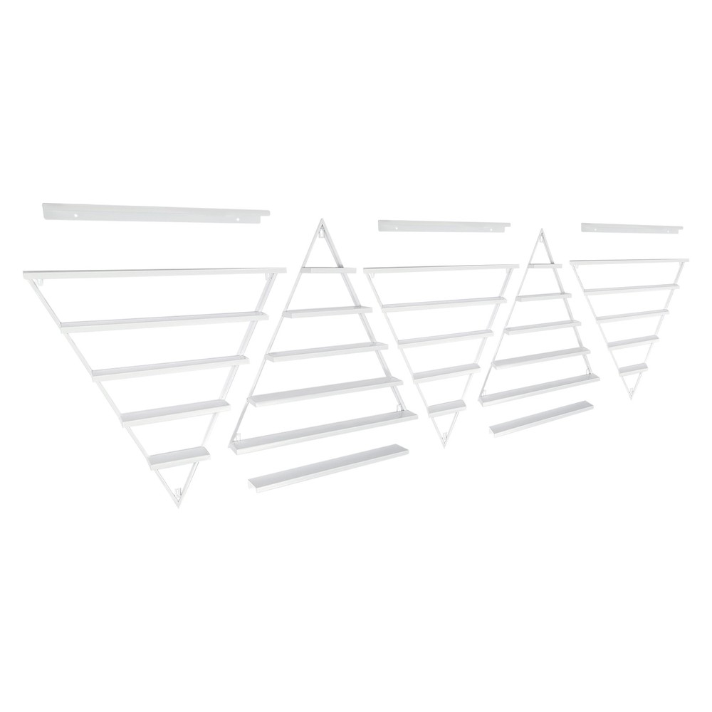 10Pcs Wall-mounted Nail Polish Triangular Nail Polish Racks 5-tier Display Racks
