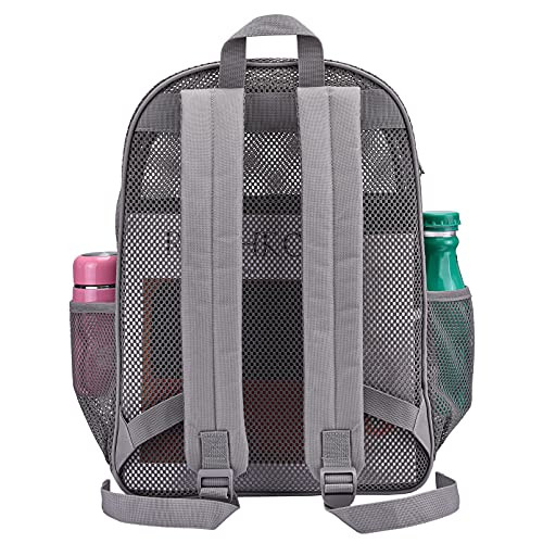 Heavy Duty Semi-Transparent Mesh Backpack，See Through College Student Backpack