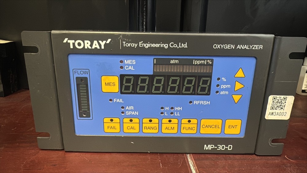 MINT CONDITIO TORAY Oxygen Analyzer  MP-30-D *EXPRESS SHIPPING AVAILABLE