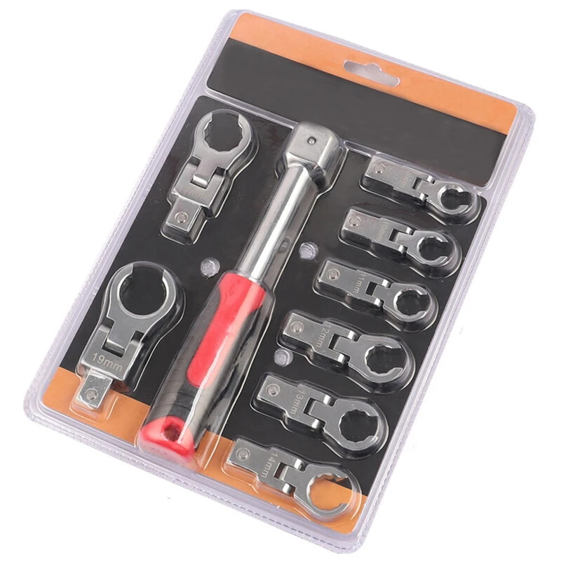 Swing-Head Replaceable Ratchet Wrench Is Combined with A Swing Wrench