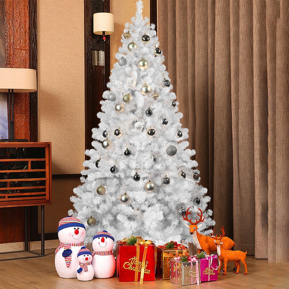 ❄️FREE SHIPPING!❄️White Christmas Tree, 8Ft, 1434 Branches & Premium Base!