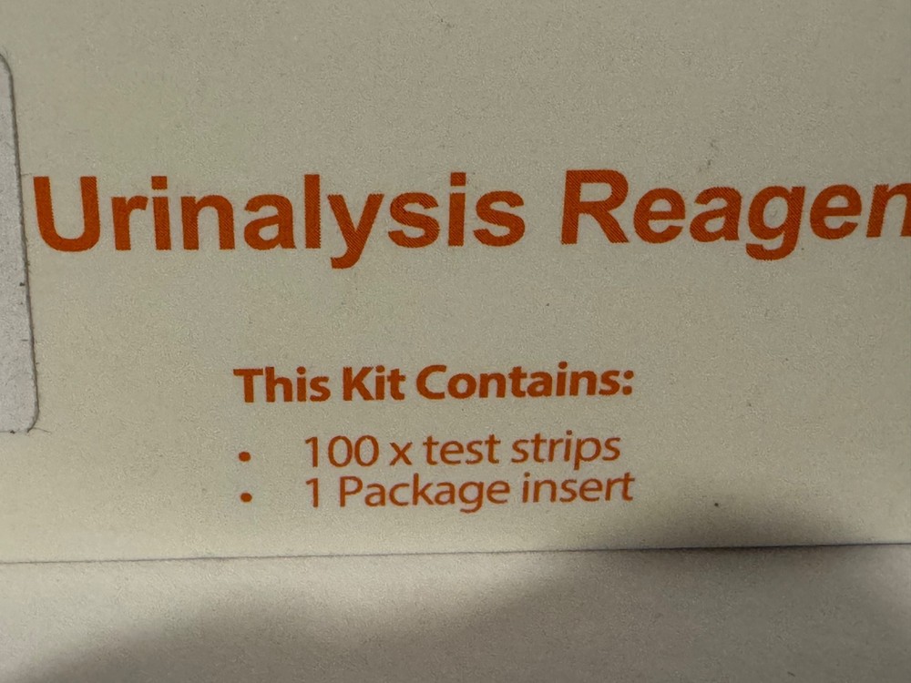 URINALYSIS REAGENT RAPID TESTKIT- 100 X TEST STRIPS - 1 PACKAGE INSERT SEALED