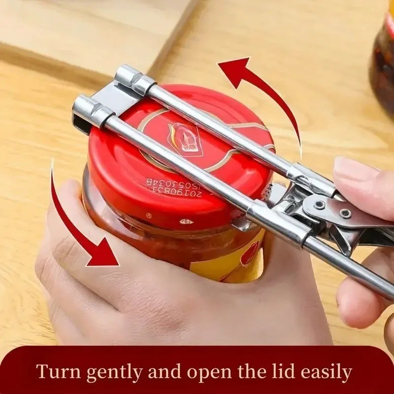Master Opener– Adjustable Multifunction Jar & Bottle Opener Stainless Steel Tool