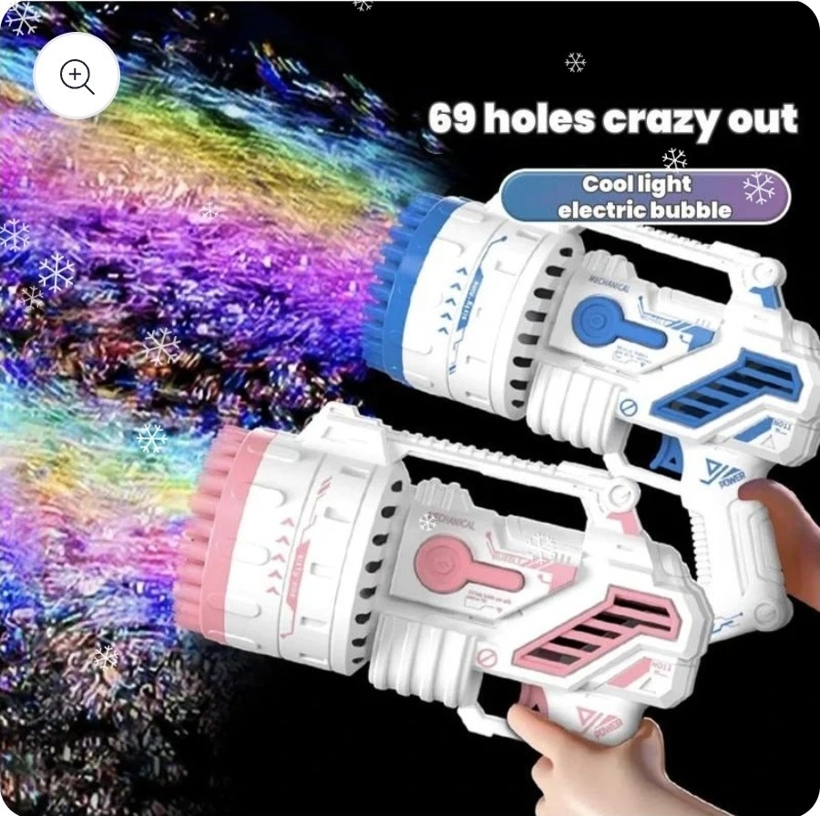 Bubble Machine -69 Holes Bubble Gun Blower Bubbles Toy