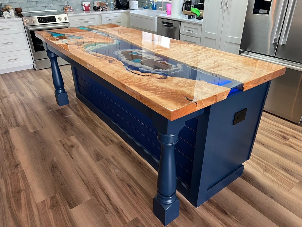Ocean Epoxy Table, Epoxy table, Resin table, Handmade Ocean table, Dining Table,