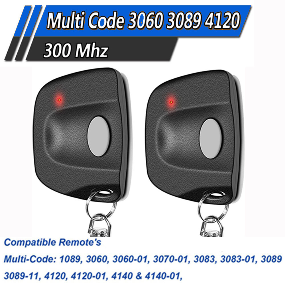 Multi-Code 3089 308911 Gate Garage Door Opener Remote Control 10 DIP Code 300MHz