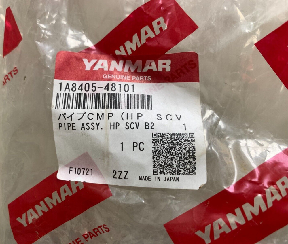 Yanmar HP SCV B2 Pipe Assembly 1A8405-48101