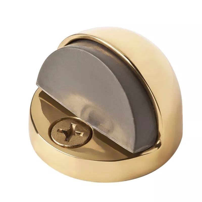 Solid Polished Brass Dome Door Stop For Floor 5334