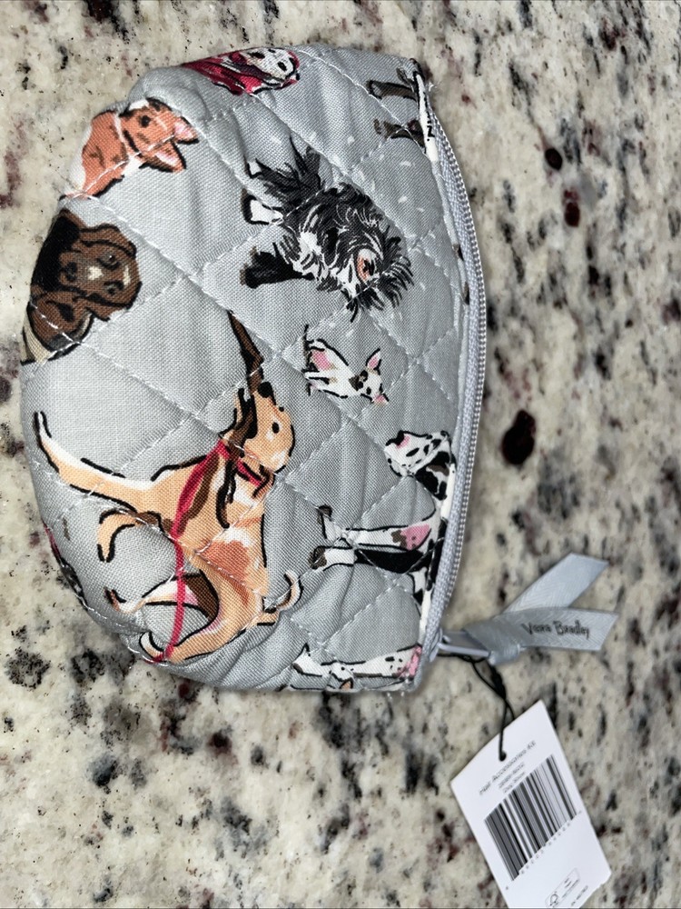 Vera Bradley "Dog Show" pattern Small Cosmetic Bag