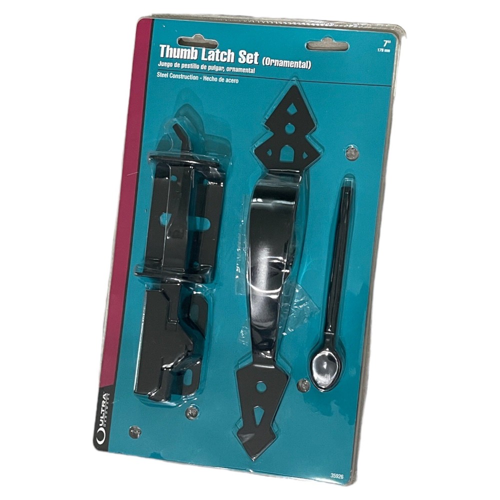 7" Ultra Hardware Ornamental Thumb Latch Set 35926