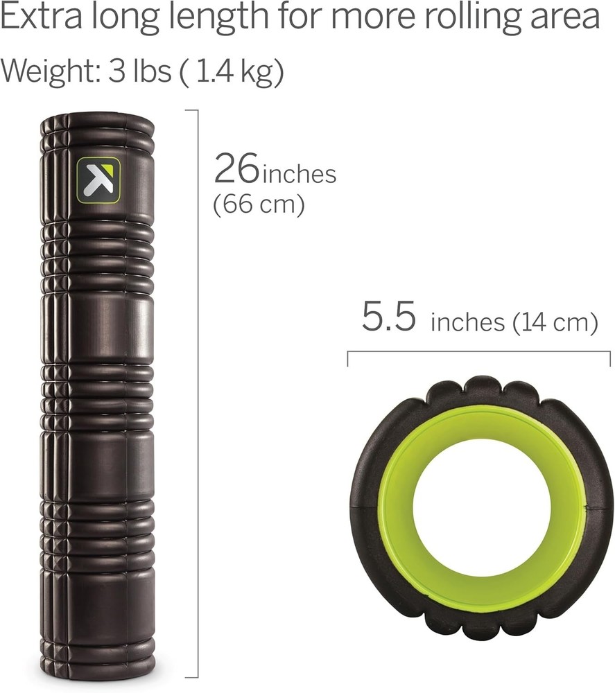 TriggerPoint Grid Patented Multi-Density Foam Massage Roller (Back, Body, Legs)