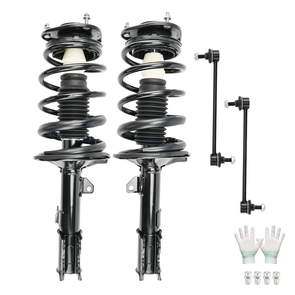 KAX Front Complete Strut & Coil Spring Assembly Sway Bar Stabilizer Link Susp...