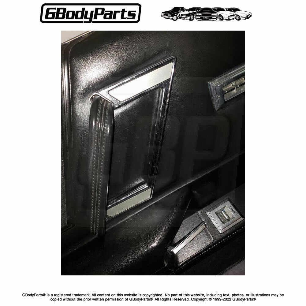 442 Cutlass Silver Door Panel Pull Strap Handle Cover Escutcheon for GM 20570512