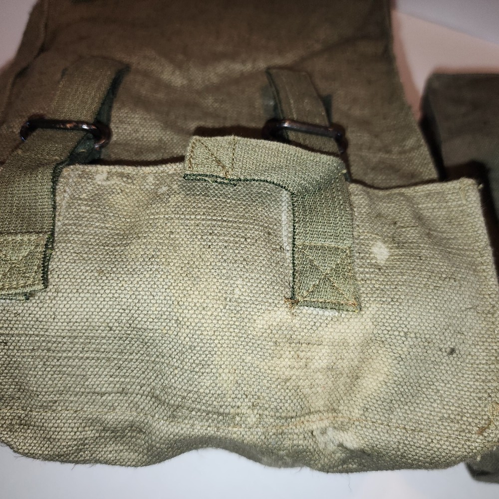 BULGARIAN WEB SET GEAR COLD WAR BRITISH 58 PATTERN TYPE WEBBING WITH ADDL POUCH