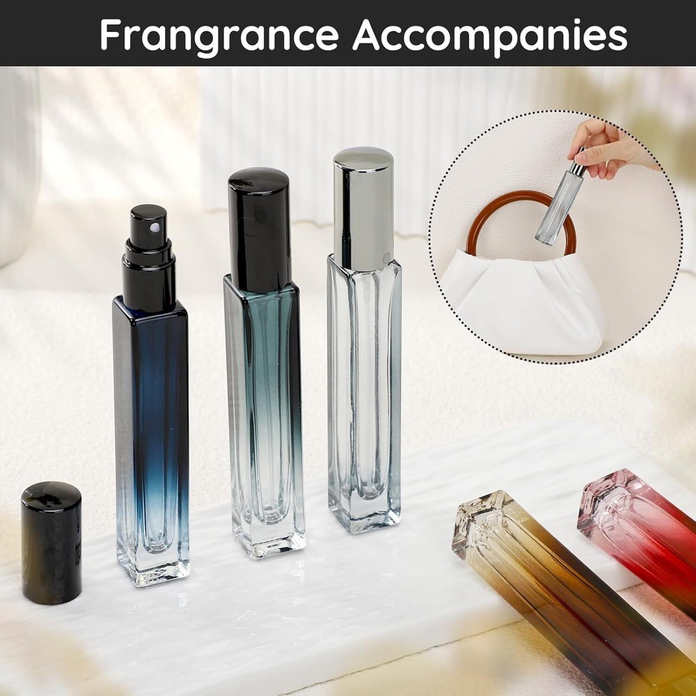 5 Pack 10ML Glass Perfume Bottles, Empty Atomizer Spray Bottles for Travel