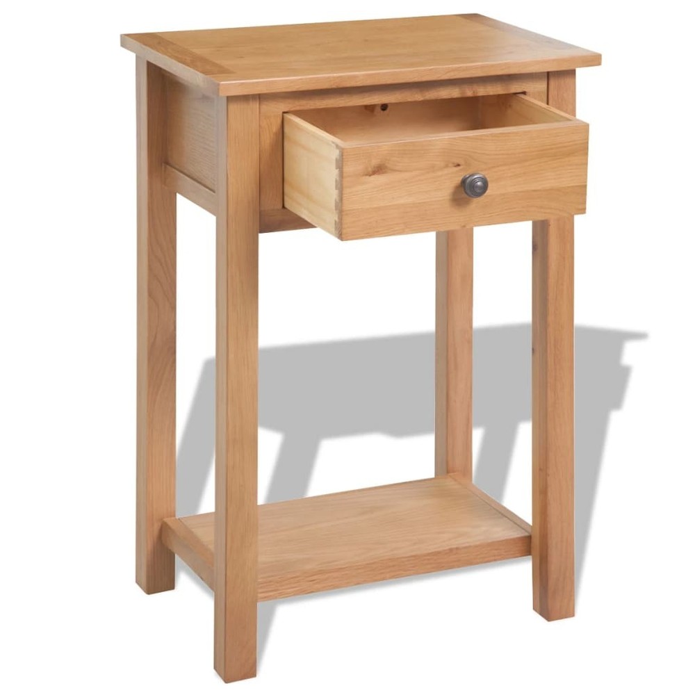 Console Table Hallway Table Accent Table Entryway Table Solid Wood Oak vidaXL