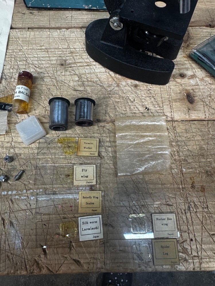 VINTAGE COC JUNIOR MICROSCOPE KIT / SET IN ORIGINAL BOX COMPLETE