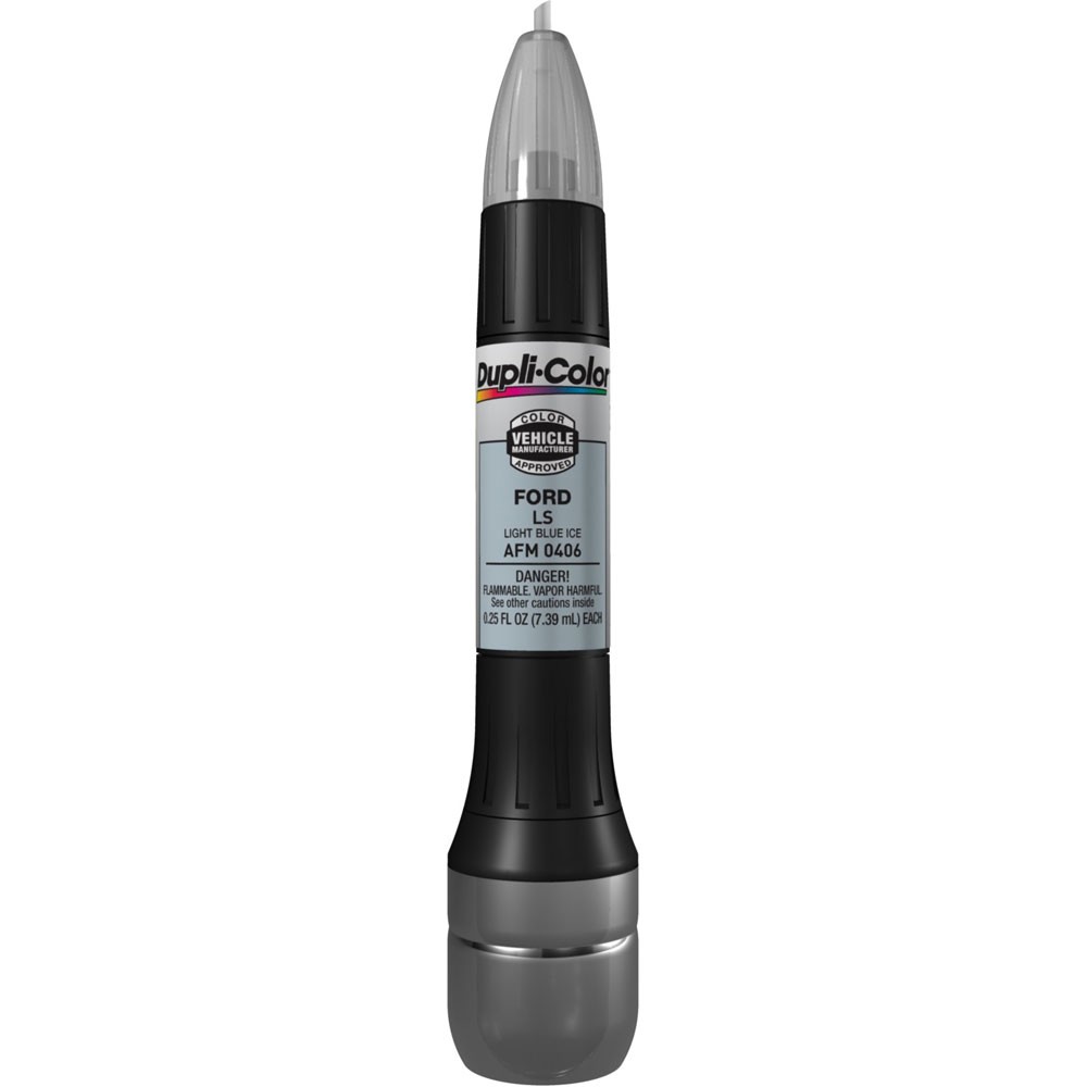 Duplicolor AFM0406, Scratch Fix Paint Pen for Ford LS Paint Code, Light Blue Ice