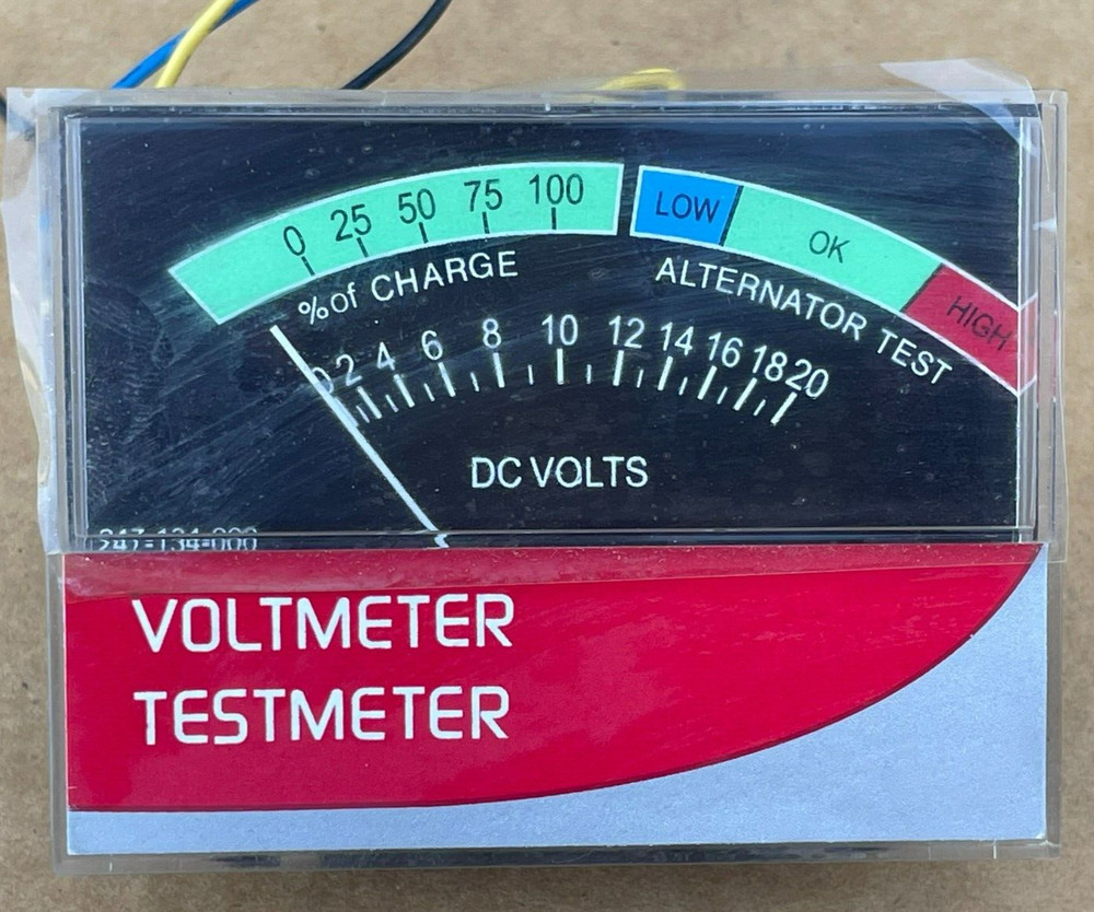 247-134-000 Voltmeter Testmeter, 0-20 DC Volts Horizontal