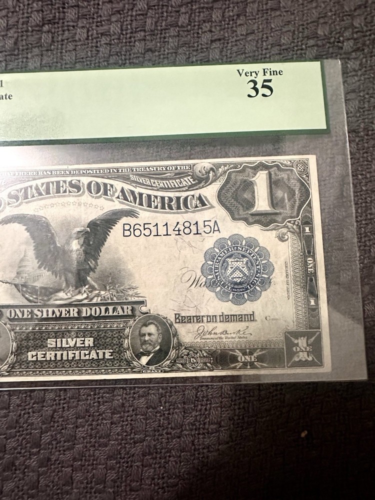 1899 $1 'Black Eagle' Silver Certificate PCGS 35