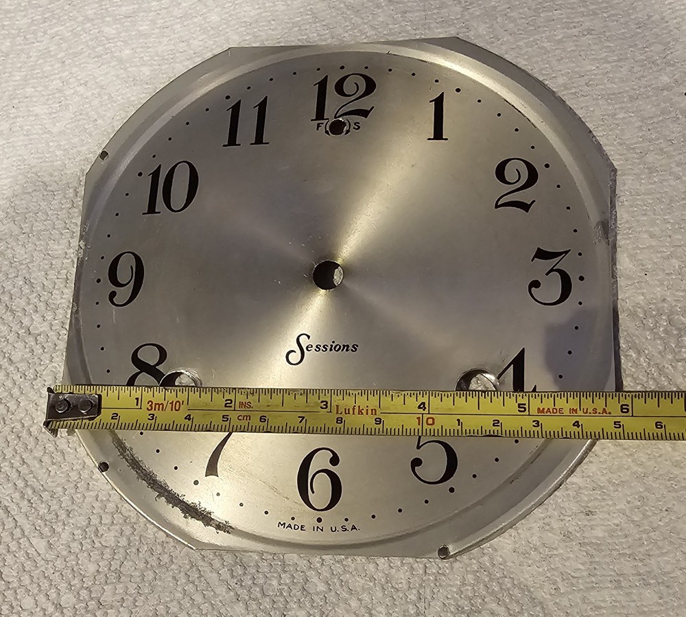 Sessions Mantel Clock Face Dial Assembly + Glass