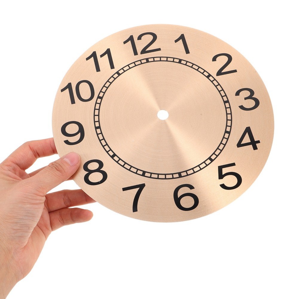 Wall Clock Face, Arabic Numeral Wall Clock Dial, Aluminum Round Dial Panel