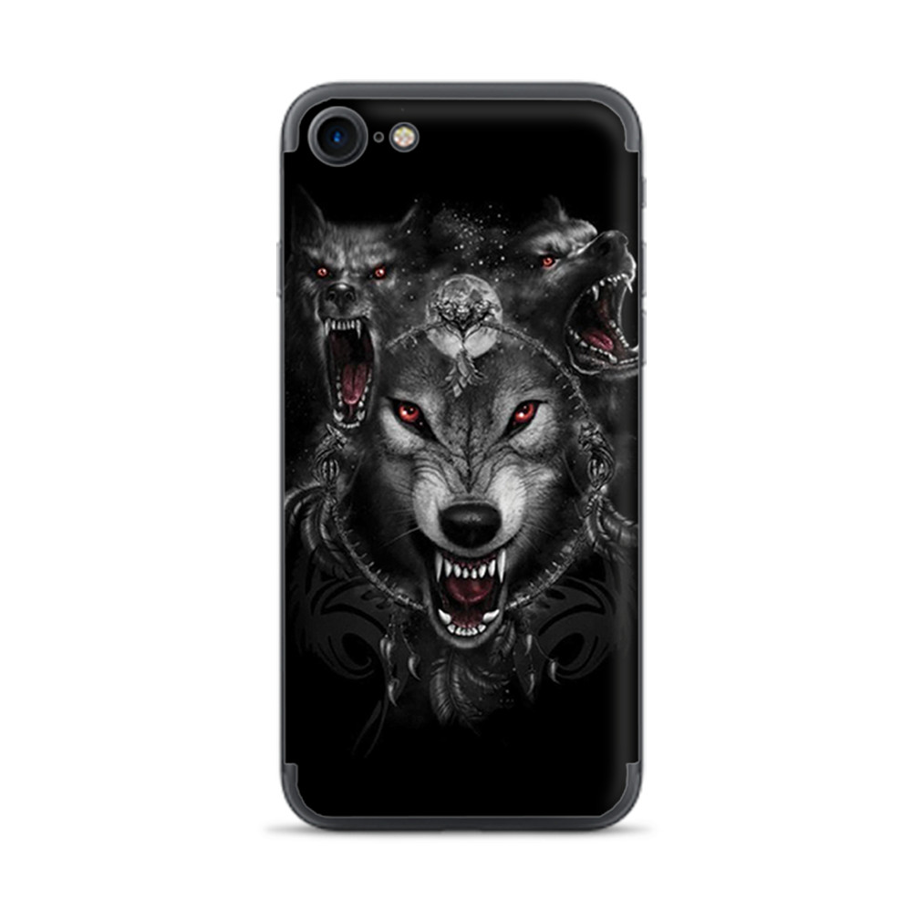 Apple iPhone 7 / 8 Skins Decal Wrap Angry Wolves Pack Howling
