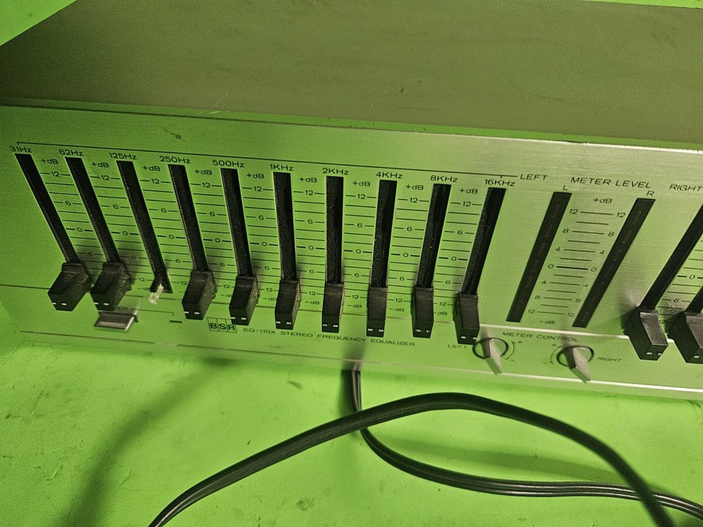 Vintage BSR EQ-110X Stereo Frequency Equalizer