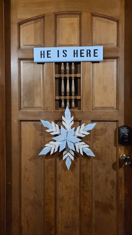 Hand Made Hand Painted Snowflake