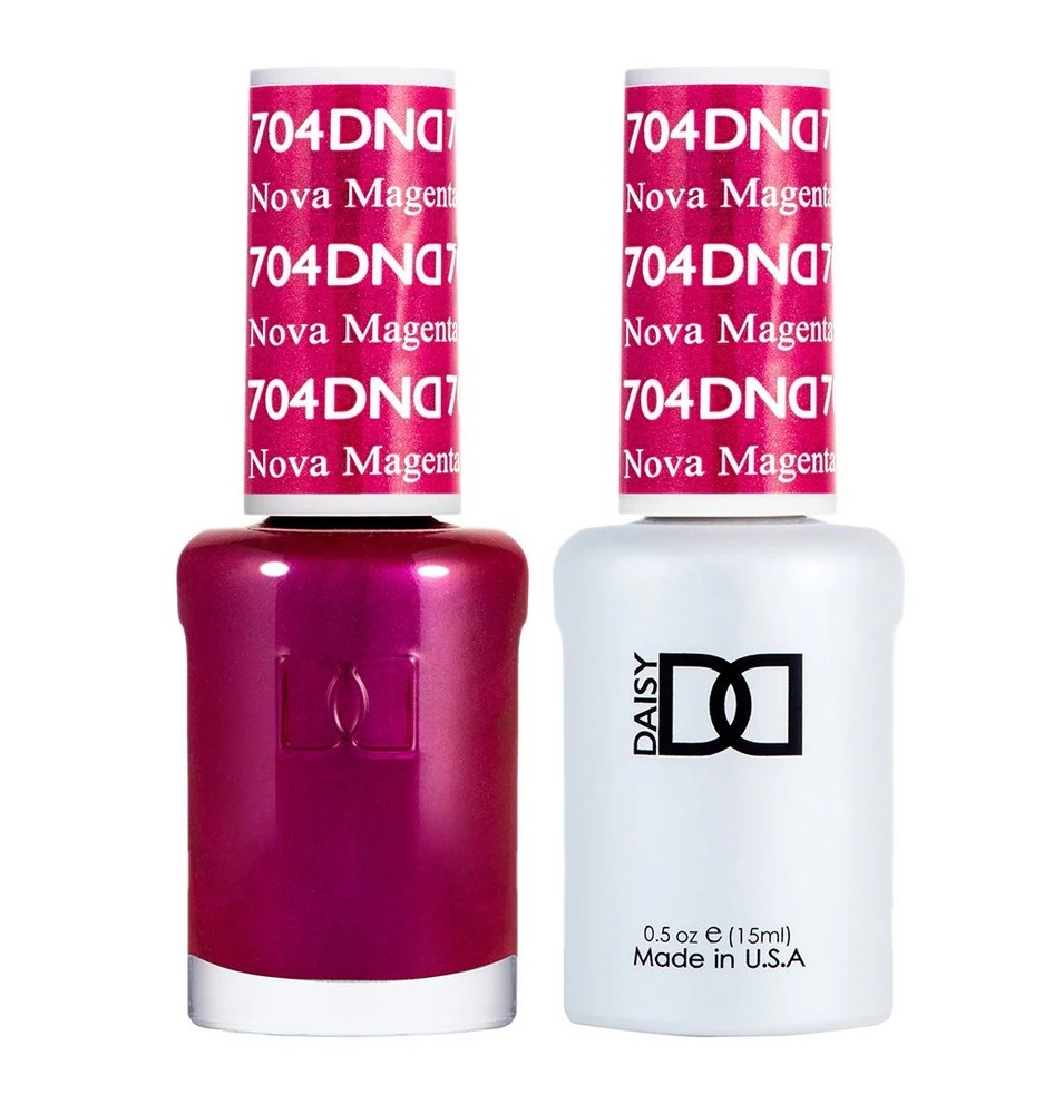 DND DUO Matching Gel & Lacquer #704 - Nova Magenta