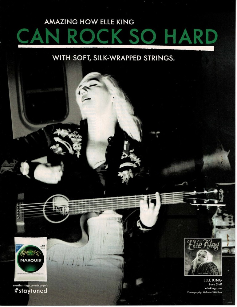 Martin & Co Strings - Elle King - 2016 Print Advertisement