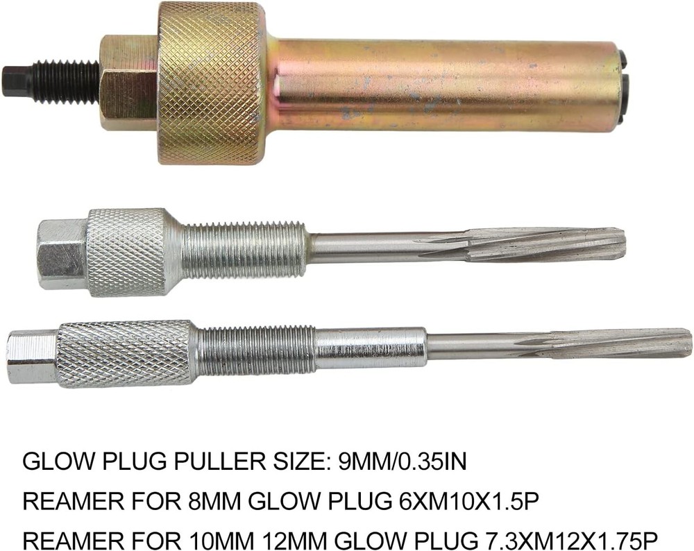 Glow Plug Puller Reamer Set Electrodes Removal Extracting Plugs Tool For Benz