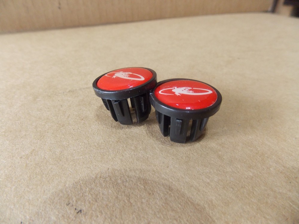 Red Lizard Skin Bar End Plugs Lizardskin