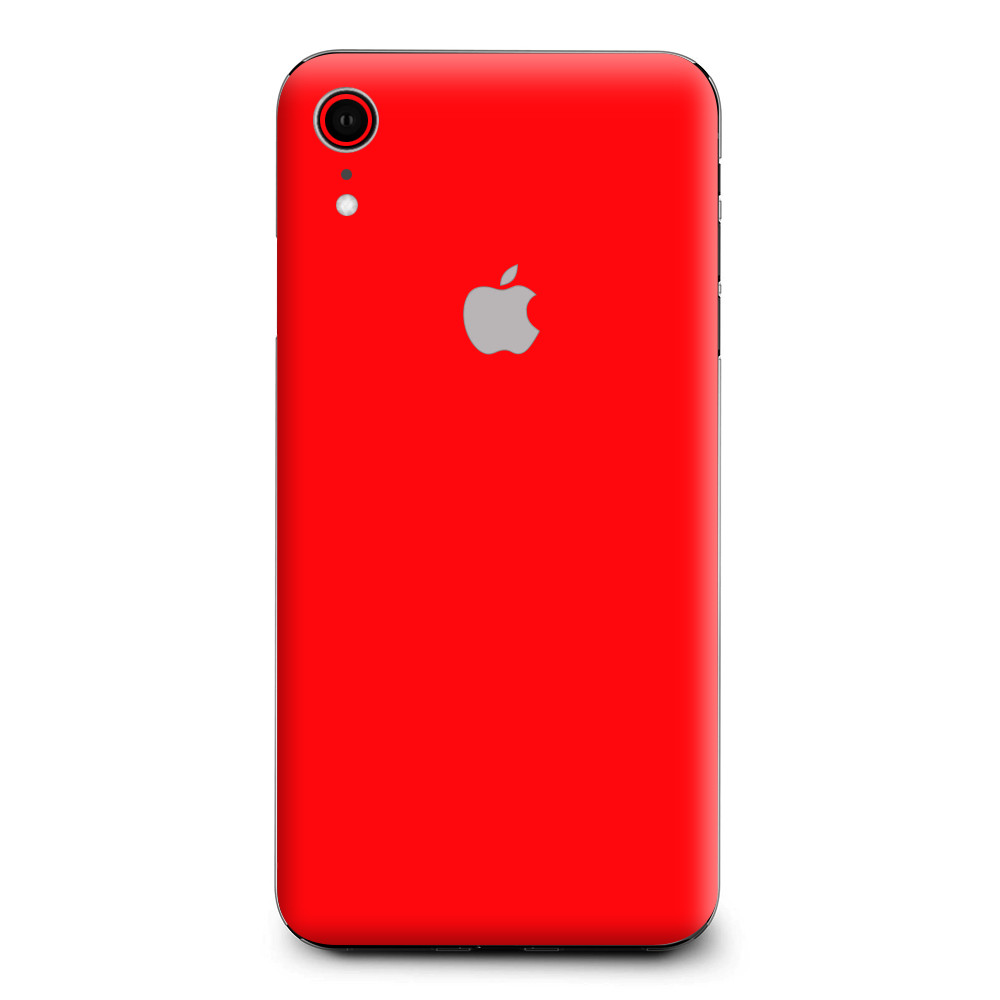Skins Decal Wrap for Apple iPhone XR - Solid Red color