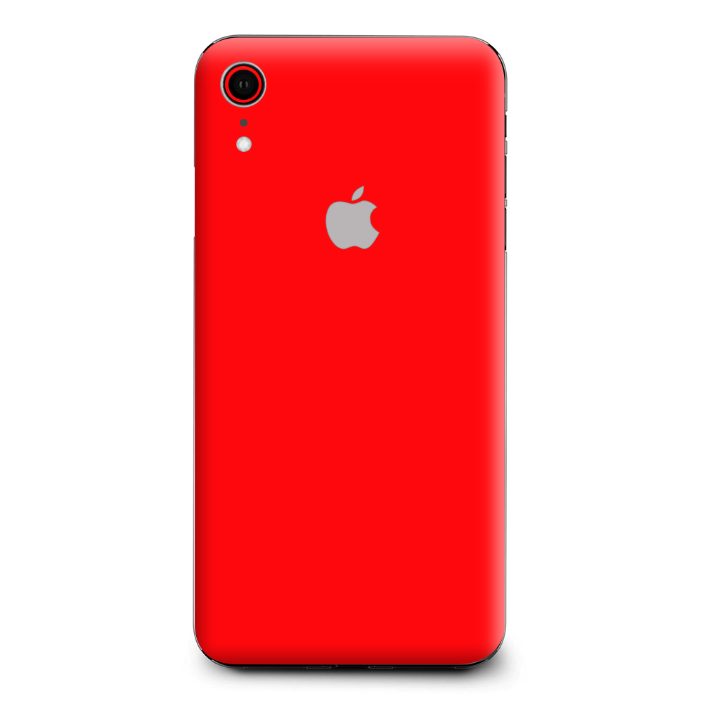Skins Decal Wrap for Apple iPhone XR - Solid Red color
