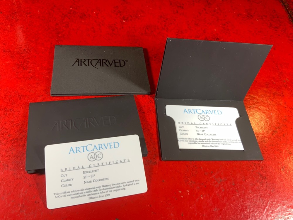 ARTCARVED Bridal Certificate