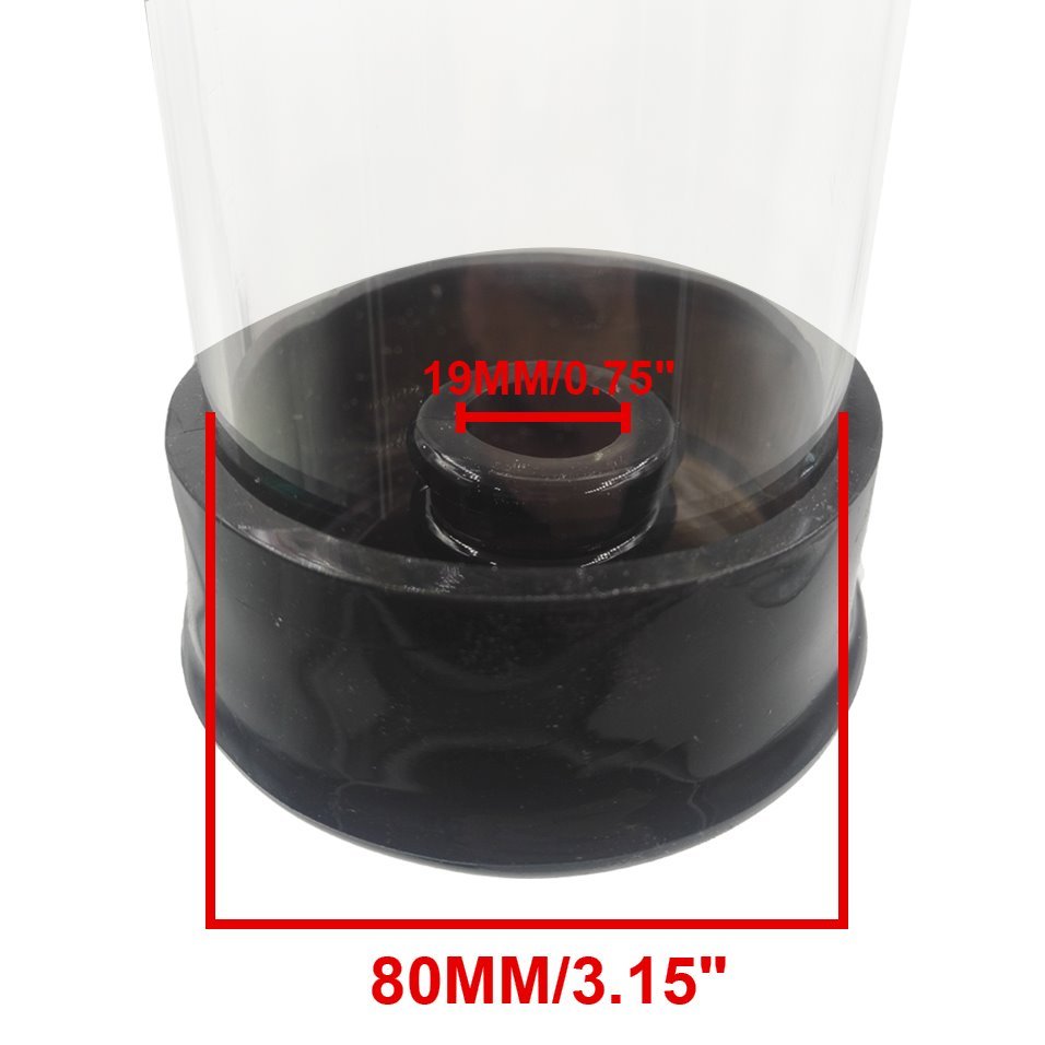 2 Black Universal Silicone Replacement Donut Sleeve for Penis Pump Accessory