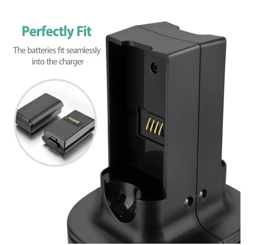 Xbox 360 Controller 2-Pack Rechargeable Battery & Dual Charging Dock