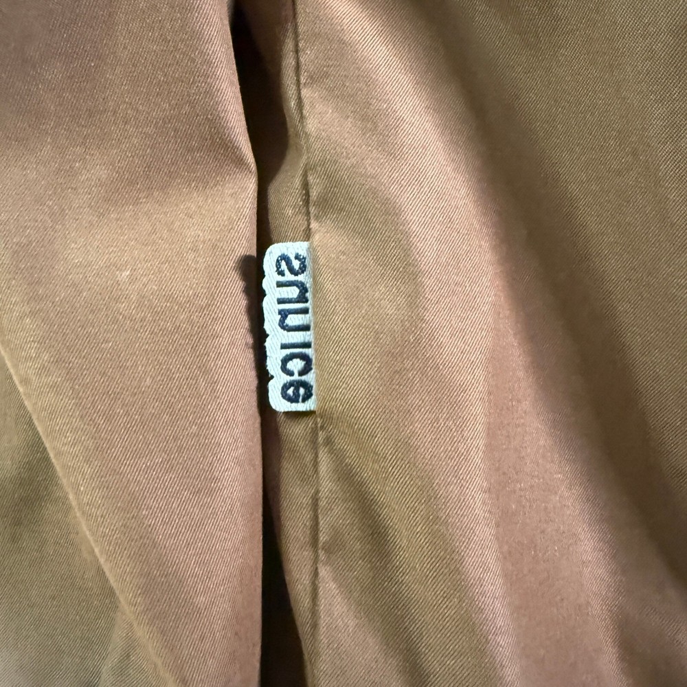 Sun Ice Pullover Windbreaker Golf Lightweight Jacket Brown XL
