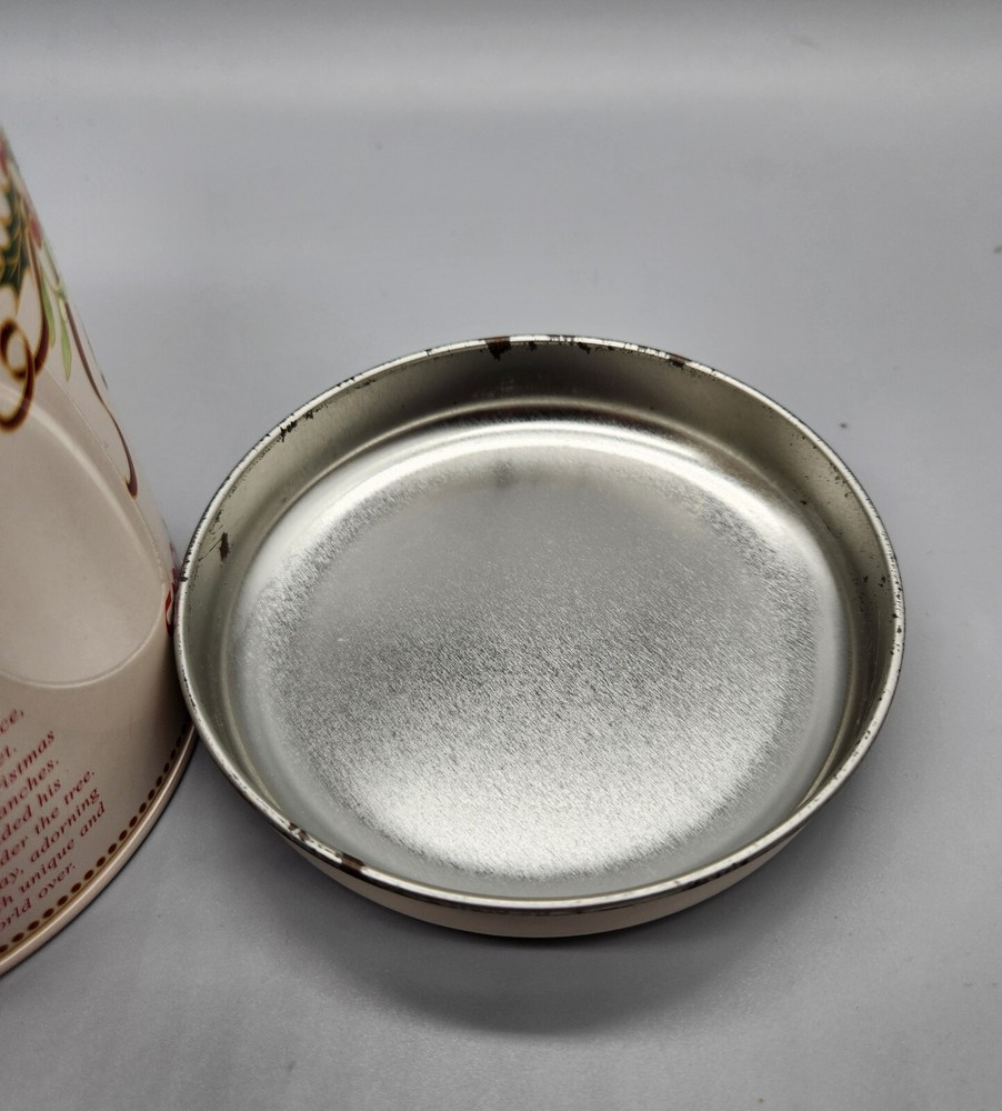 Spode Christmas Tree Tin w/Lid Holiday Empty