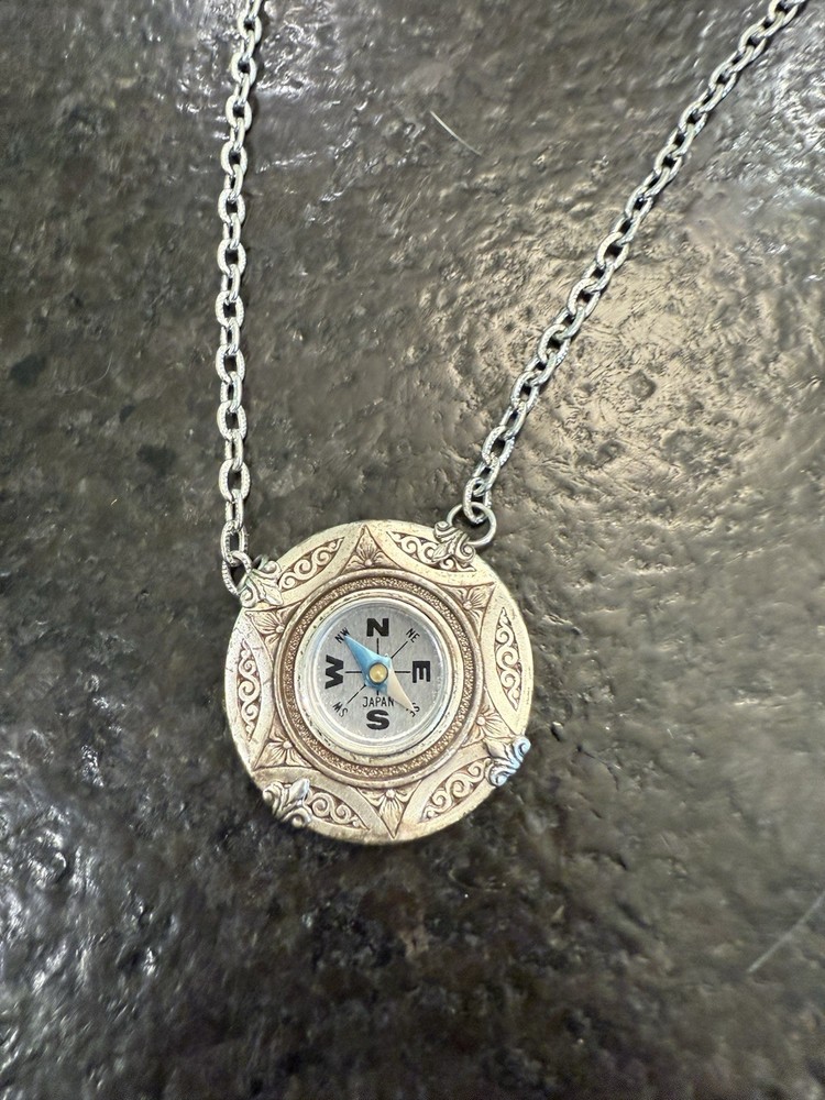 WORKING HANDMADE COMPASS NECKLACE. REDUCED!!!
