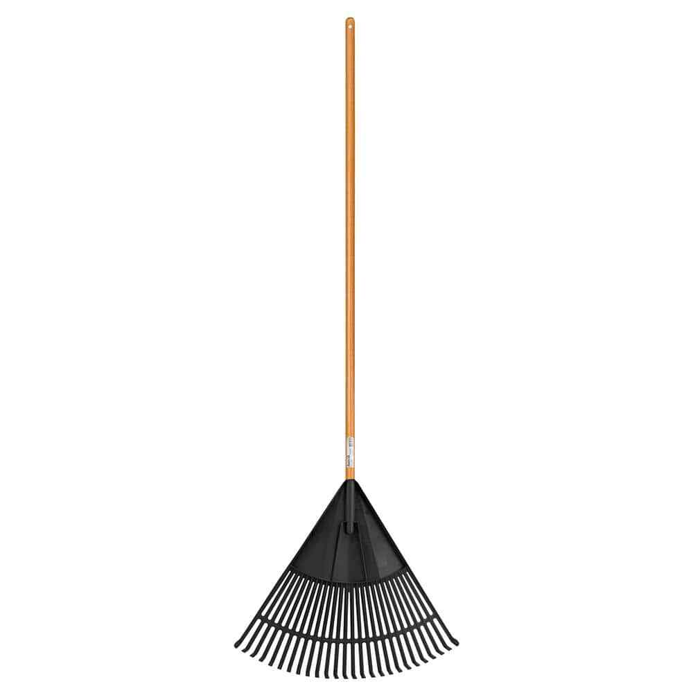 47 In. L Wood Handle 24 In. Poly Leaf Rake