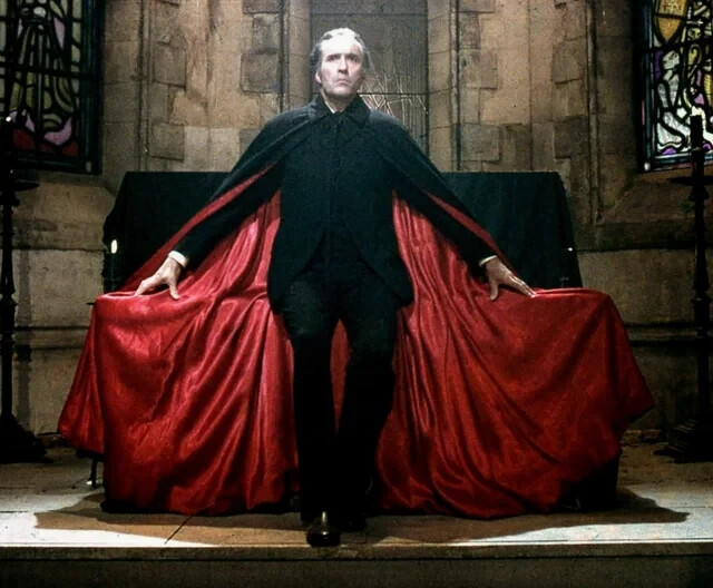 Christopher Lee Style Dracula Cape