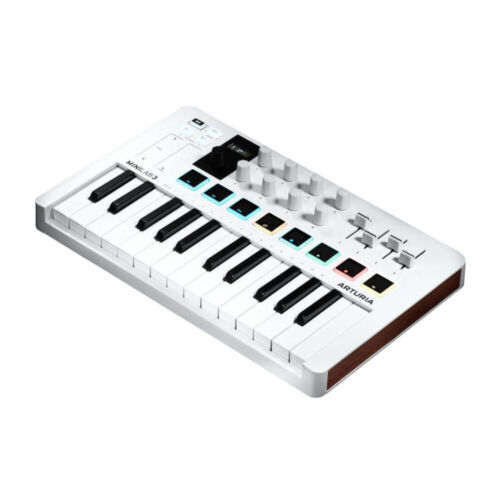 Arturia MiniLab 3 Mini Hybrid Keyboard Controller with Creative Software White