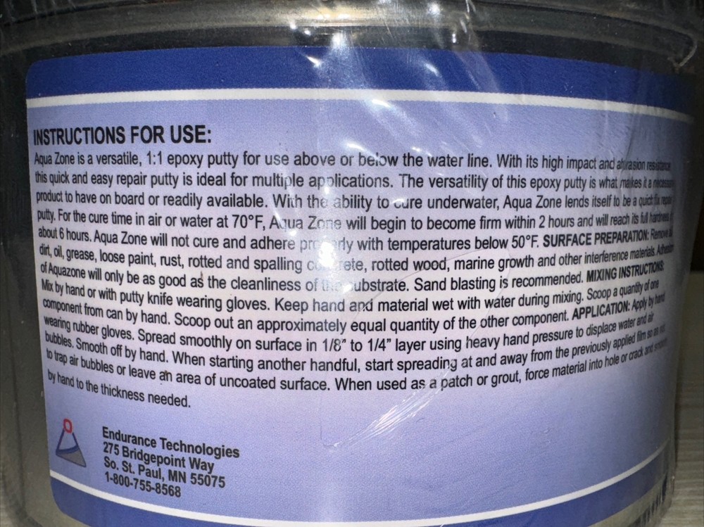 Under Water Epoxy Putty 2-Quart Kit MAS Epoxies