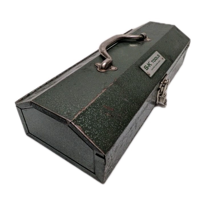 Vintage S-K Tools Metal Socket Tombstone Tool Box
