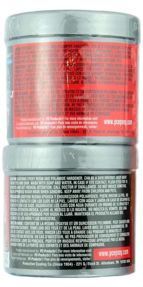 Charcoal Gray PC-7 Two-Part Epoxy Paste, 1/2 lb - Maximum Bonding Strength