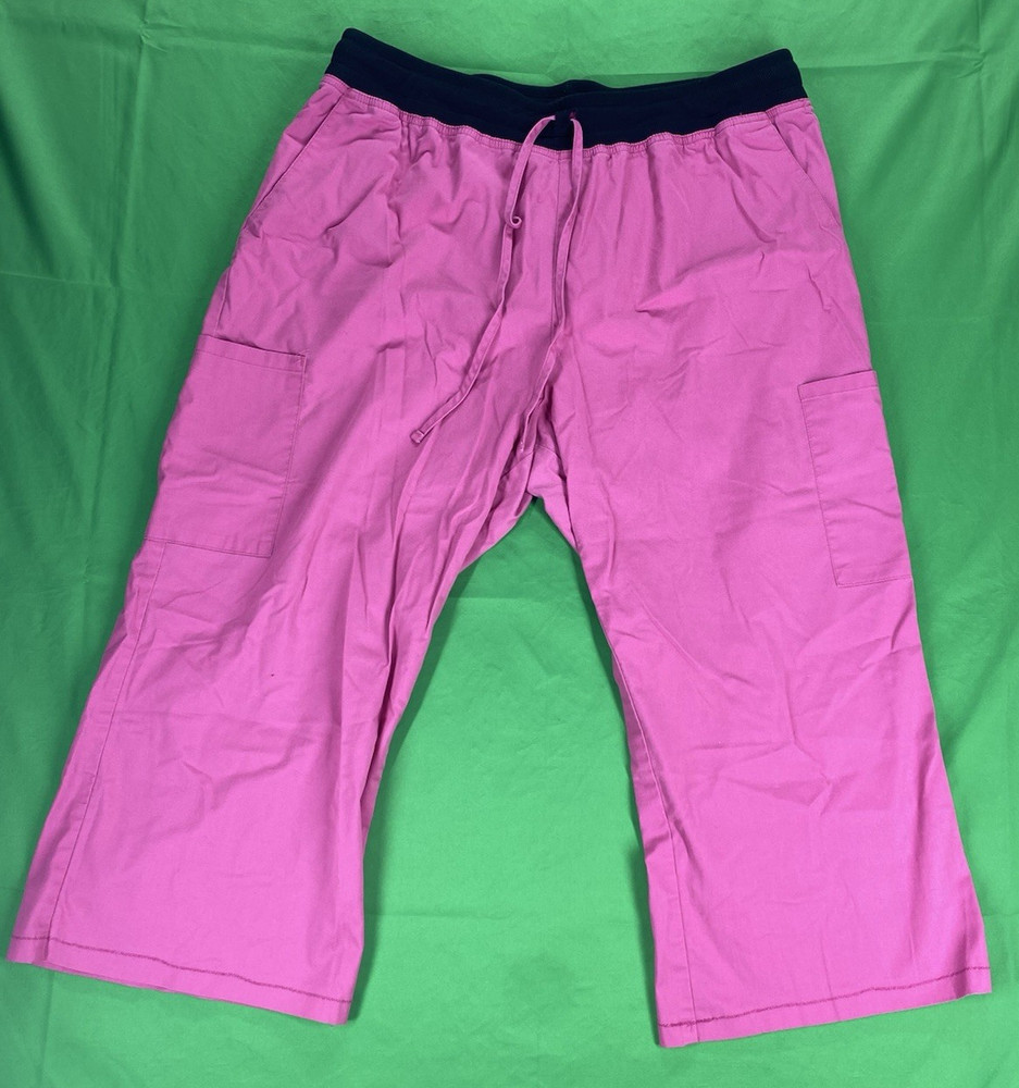 XL Pink Scrub Star Scrub Bottom