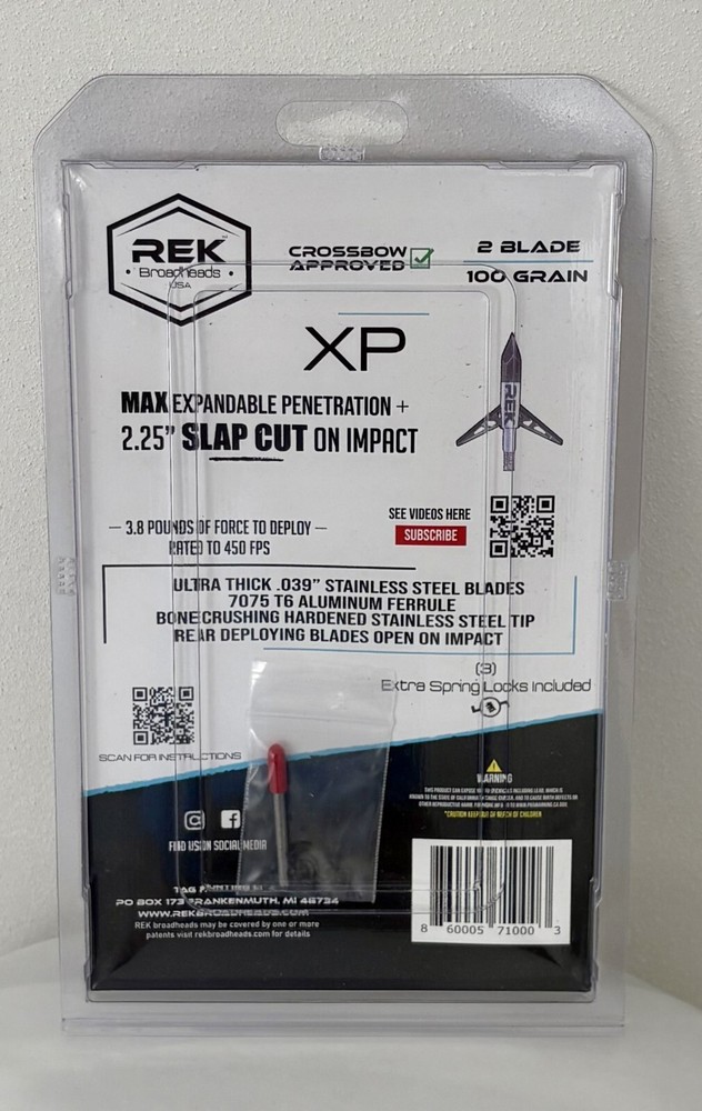 REK XP Broadhead 100 Grain 3 Pack